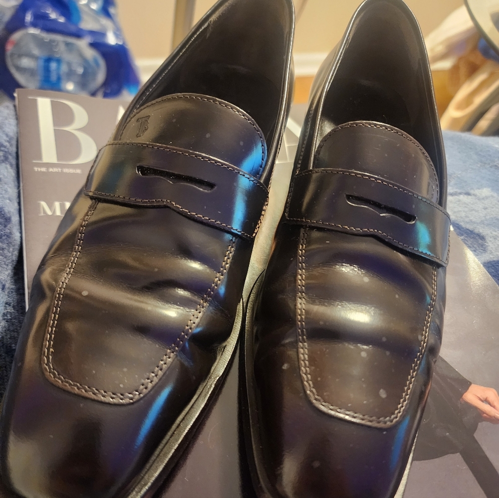 Womens Brown Leather Loafers